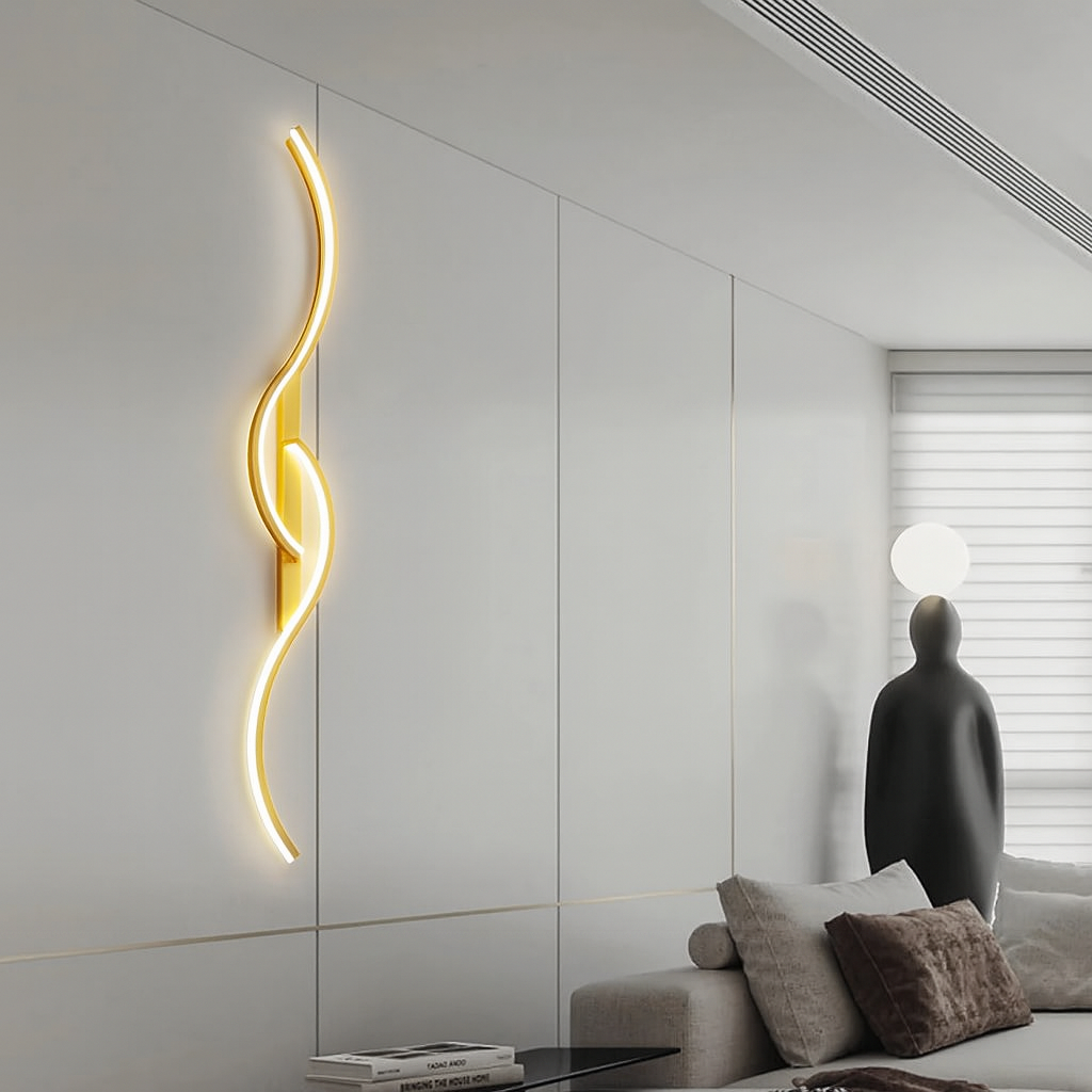 Curved Wall Lamp LED: Set of 2