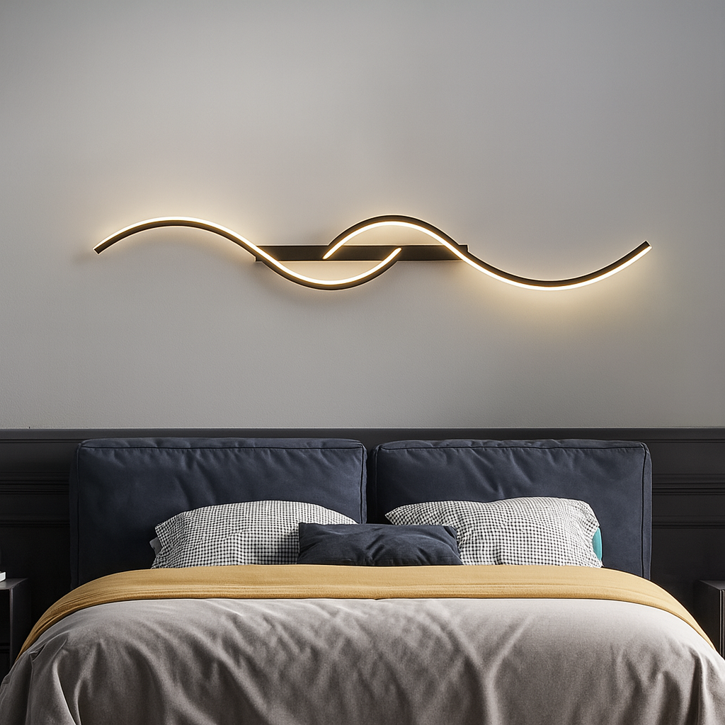 Curved Wall Lamp LED: Set of 2